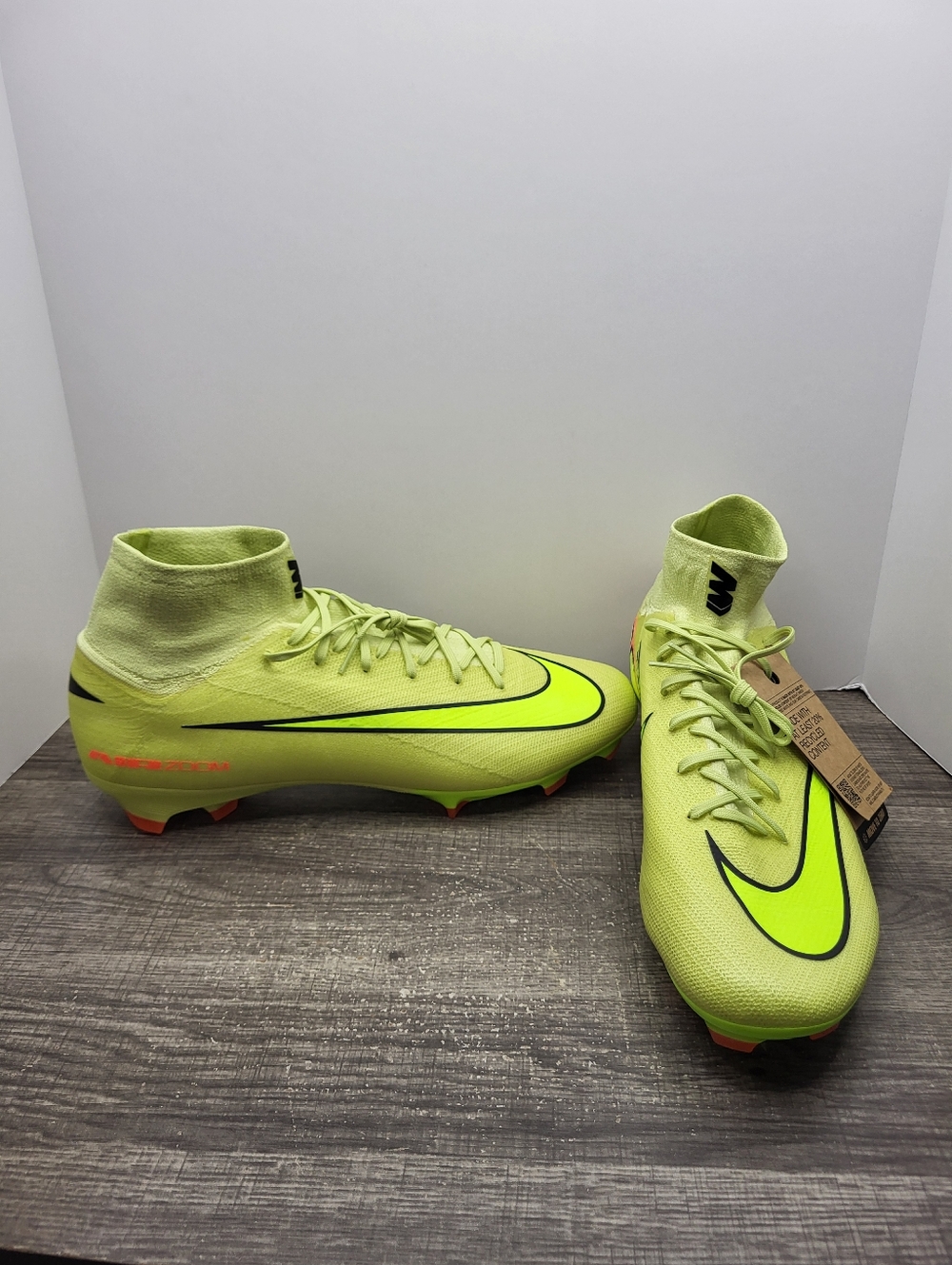 Nike Mercurial Superfly 10 Pro Soccer Cleats Yellow HF9433-300 Men Sz 13 New